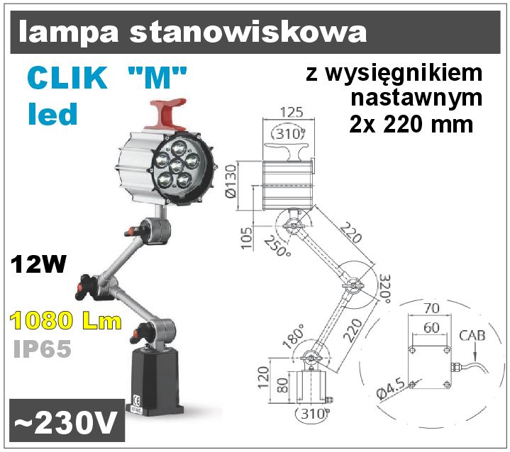 oświetlenie led do obrabiarek